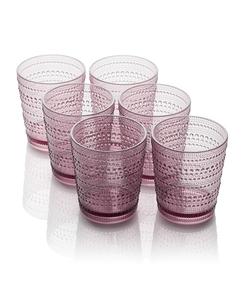 Набор из 6 акриловых бокалов для коктейля «Олд Фэшн» Santa Fe Certified International, цвет plum