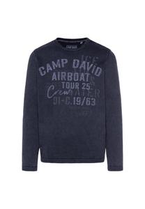 Свитер вязаный свитер r-neck Camp David, синий