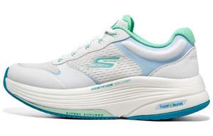 Кроссовки Go Walk Distance Walker Lifestyle женские с низким верхом белого/светло-зеленого цвета Skechers