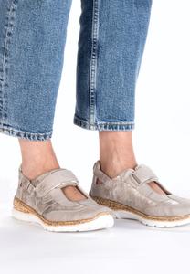 Балетки с ремешком на щиколотке Rieker, мультиколор