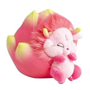 Фруктовый дракон Fruit Dolls плюшевая кукла высота 22cm/28cm/35cm Mocha duck, Close Your Eyes.