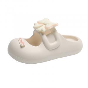 TONYBEAR Женские противоскользящие закрытые тапочки бежевые, цвет Beige