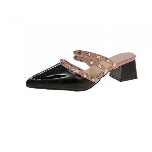 Puppytown Женские противоскользящие стойкие к истиранию тапочки с закрытым носком на резиновой подошве - нуде, цвет Nude