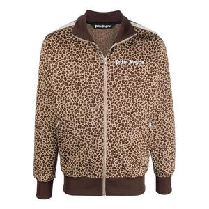 Куртка leopard track jacket 'brown white' Palm Angels, коричневый