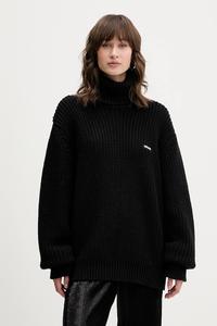 Свитер из смесовой шерсти Rotate, черный