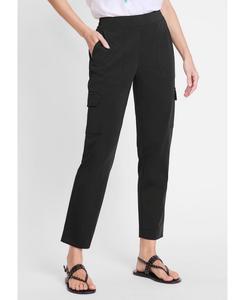 Женские укороченные прямые брюки-карго Mona Fit Olsen, Black