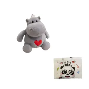 Плюшевая кукла Heart Hippo And The Ants, высота 23см/25см/35см Bitter purchase, серый