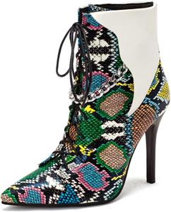 Женские ботильоны DEERBUNNY на шпильке с ремешком, шнуровкой, зауженным носком, короткие ботинки с задней молнией, на высоком каблуке, для свадебных мероприятий и вечеринок, модные ботильоны, размеры 2-11, Green