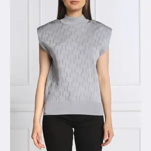 Топ стандартного кроя Karl Lagerfeld, серый