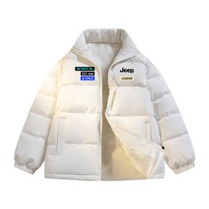 Детская утепленная куртка с воротником-стойкой Jeep, белый