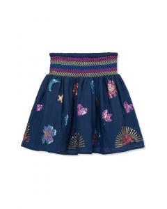 Юбка Peek Kids со сборками, синий