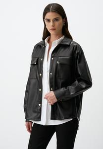 Куртка из искусственной кожи Jimmy Key, черный