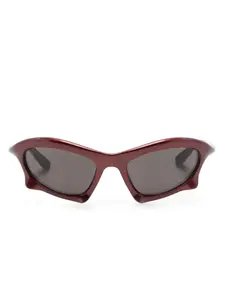 Солнцезащитные очки Bar в прямоугольной оправе Balenciaga Eyewear, красный