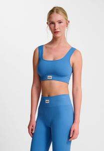 Бюстгальтер Hummel Medium support sports bra, Riverside/Blue