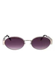Солнцезащитные очки с овальной оправой Marc Jacobs, серебристый
