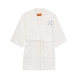 Куртка Off-White Arrow Leaves Bathrobe, Coconut White