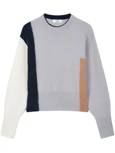 Свитер в стиле колор-блок Studio Tomboy, серый