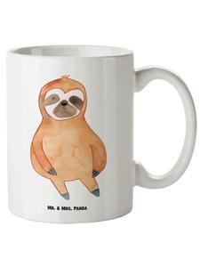 Кружка Ленивец размера XL, Довольный, Ничего не говорю, белая Mr. & Mrs. Panda