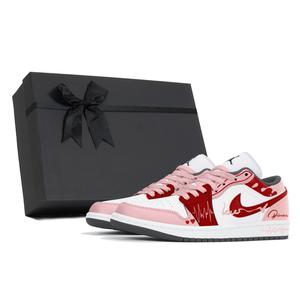 Jordan Кроссовки Air 1 Dust Low Rhythmic Affection Box устойчивые к истиранию низкие баскетбольные мужские pink