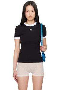 Футболка приталенная с логотипом Moon Marine Serre, черный