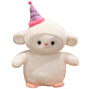 Милые плюшевые куклы пингвины в праздничных колпачках высота 25см/35см/45см MLING