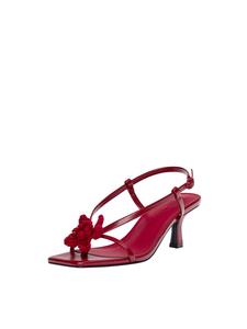 Сандалии с Т-образной перемычкой Pull&Bear, Wine Red