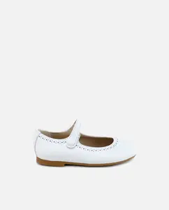 Девичья Мэри Джейн из рубленой кожи Eli 1957, белый