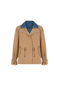 Куртка Zelda со стильным воротником-лацканом Freshlions, коричневый