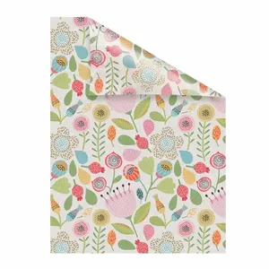 LICHTBLICK ORIGINAL оконная пленка "Цветы", 1 шт., непрозрачная, структурированная в клейкие точки 100х130 см, цвет bunt