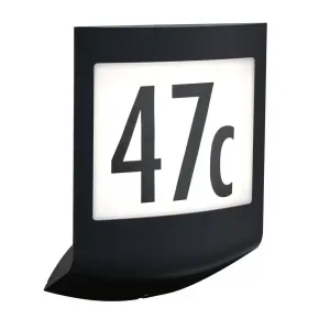 Светодиодный наружный настенный светильник Padea IP44 198x71 мм 3000K 8,5W 550 лм 230V антрацитовый пластик 1 шт. Теплый белый цвет, датчик сумерек, устойчив к морской воде Paulmann, антрацит