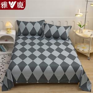 Yalu Простыня 180х230 см из хлопка, мягкая, устойчивая к пиллингу, цвет Diamond Pattern