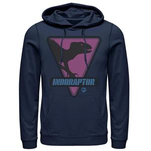 Мужская толстовка с капюшоном Jurassic World Indoraptor Silhouette Licensed Character, синий
