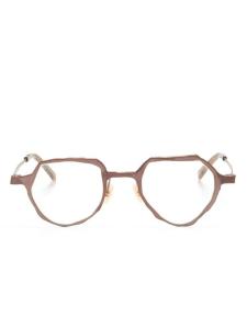MASAHIROMARUYAMA очки MM-0085 в геометричной оправе, коричневый