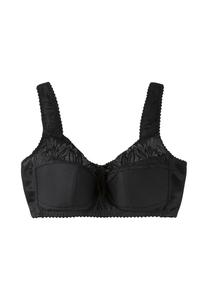 Рельефный бюстгальтер без косточек, на кружеве Sheego, черный