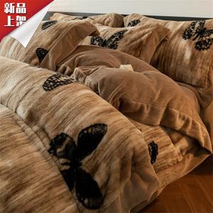 LUOLAI HOME Комплект постельного белья, 200 см, 4 предмета