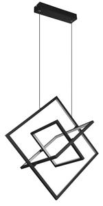 Светодиодная подвесная лампа Globo, 70,7x50x150 см, опал/черный