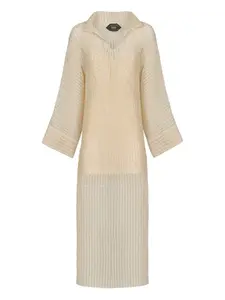 Платье миди Sestri с воротником Taller Marmo, нейтральный