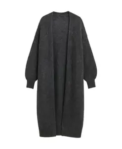 Длинный кардиган из мохера Lilje Tiffany, серый