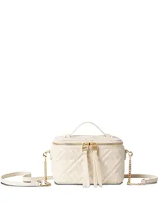 Сумка через плечо с жаккардовым узором FF Fendi, белый