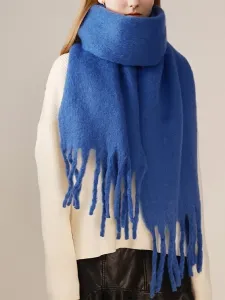 Шарф с бахромой, женский шарф Doux Belle, цвет Blue