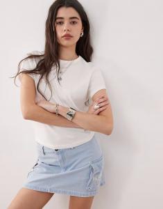 Детская футболка COLLUSION белого цвета