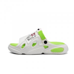 CariteSport Слайдеры унисекс бело-зеленые, цвет White Green