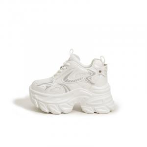 Женские кроссовки с мягкой подошвой и износостойким эффектом, увеличивающие рост Milan love song, White