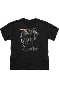 Футболка с коротким рукавом "Финальная битва Гарри Поттера" для детей Gildan, черный