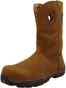 Ботинки для походов Twisted X Men's 11 с круглым носком и технологией Nano Toe, Distressed Saddle