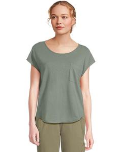 Футболка L.L.Bean Cotton Linen Tee Scoop Neck, цвет Sea Green