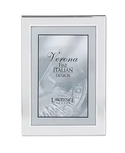 Рамка для картины из матового серебристого металла — 4" x 6" Lawrence Frames, silver