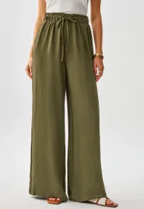 Брюки с широкими штанинами Cupshe, Olive