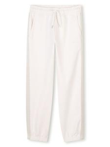 Lanvin Enfant спортивные брюки с нашивкой-логотипом, нейтральный цвет