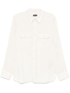 TOM FORD саржевая рубашка, нейтральный